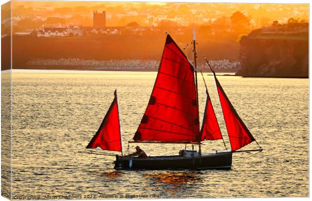 Torbay Boat Canvas Print by Alison Chambers
