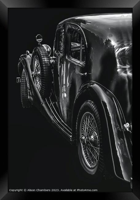 Classic MG Morris Car Framed Print by Alison Chambers