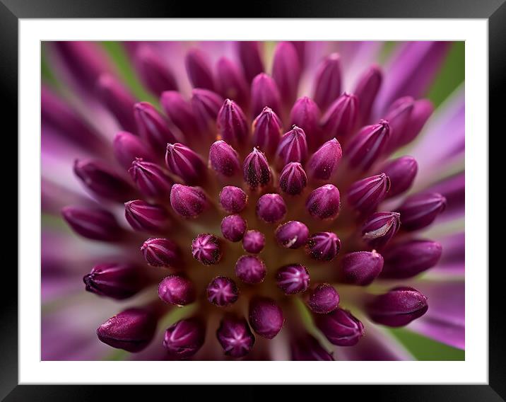Allium Close Up Framed Mounted Print by Steve Smith