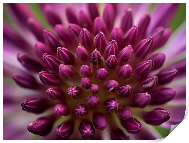 Allium Close Up Print by Steve Smith