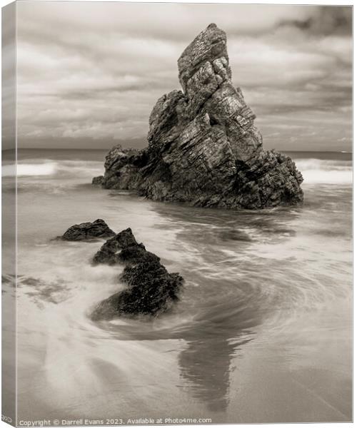 Stone and Sea Canvas Print by Darrell Evans