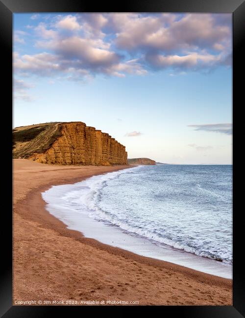 Dorset's Golden Coastline Framed Print by Jim Monk