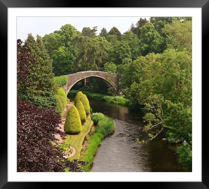 Brig o Doon and River Doon scene Framed Mounted Print by Allan Durward Photography