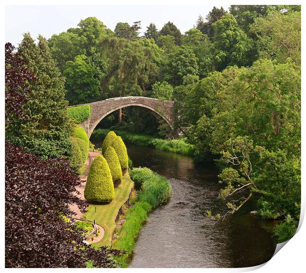 Brig o Doon and River Doon scene Print by Allan Durward Photography