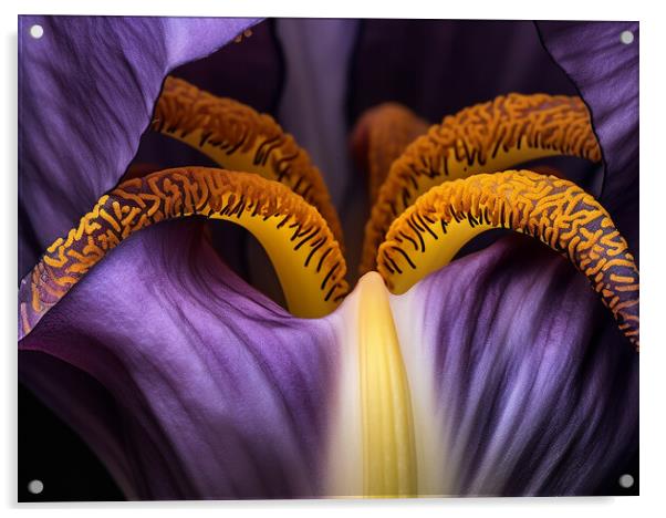 Iris Close Up Acrylic by Steve Smith