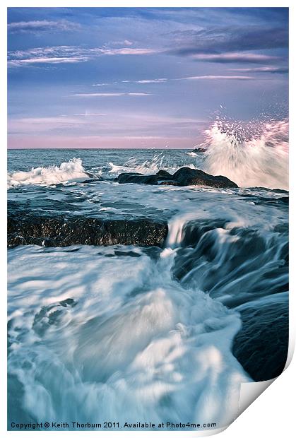 Dunbar Sea Waves Print by Keith Thorburn EFIAP/b