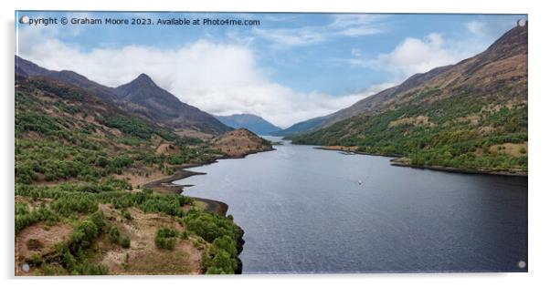 Loch Leven and the Pap of Glencoe Acrylic by Graham Moore