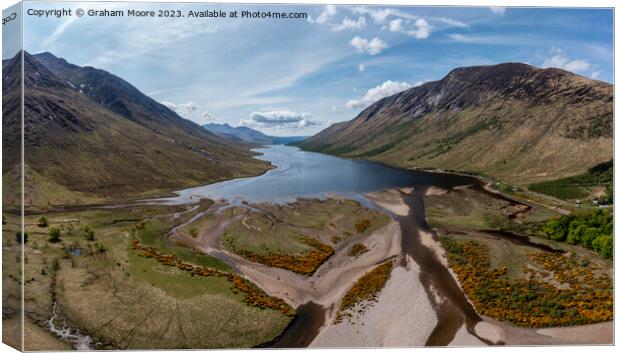 Loch Leven from Kinlochleven Canvas Print by Graham Moore