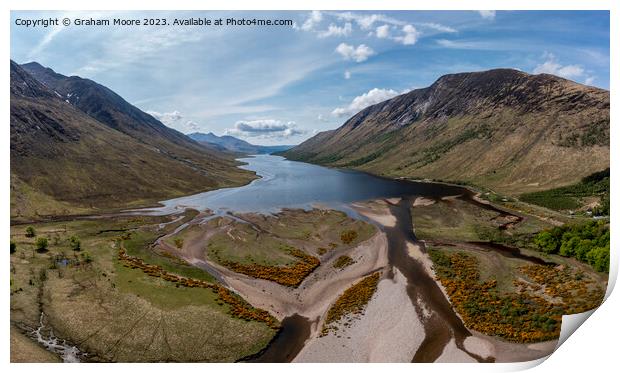 Loch Leven from Kinlochleven Print by Graham Moore