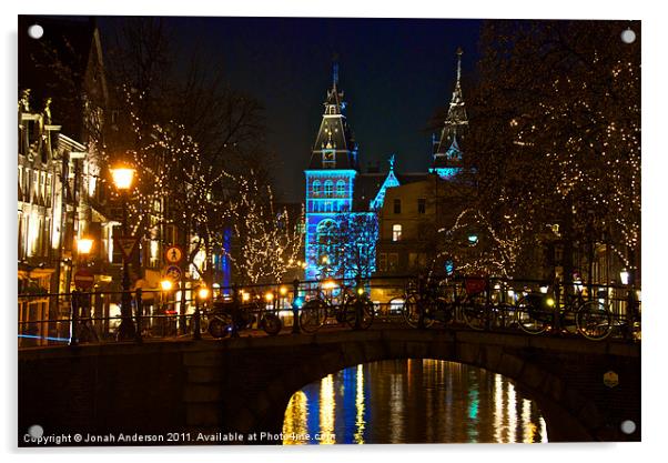 Overlooking the Rijksmuseum Acrylic by Jonah Anderson Photography