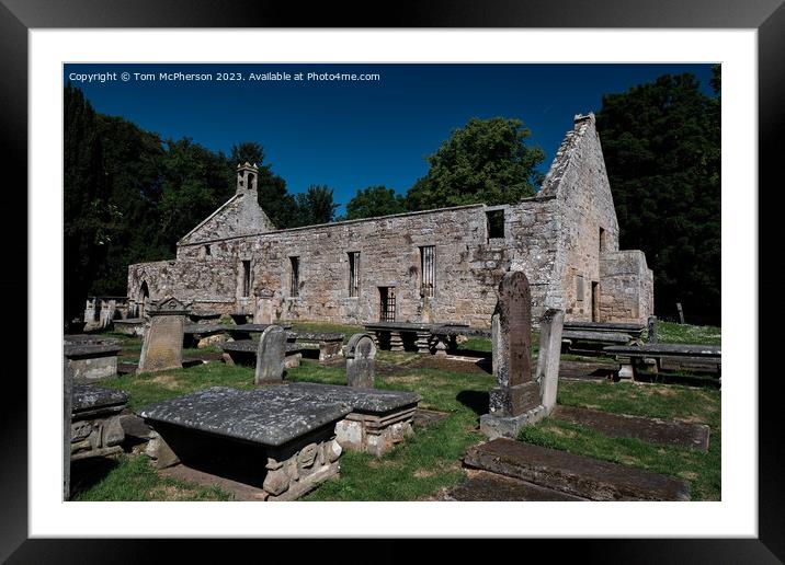 Ancient Scottish Church Ruins Framed Mounted Print by Tom McPherson