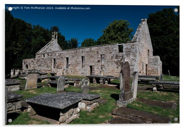 Ancient Scottish Church Ruins Acrylic by Tom McPherson