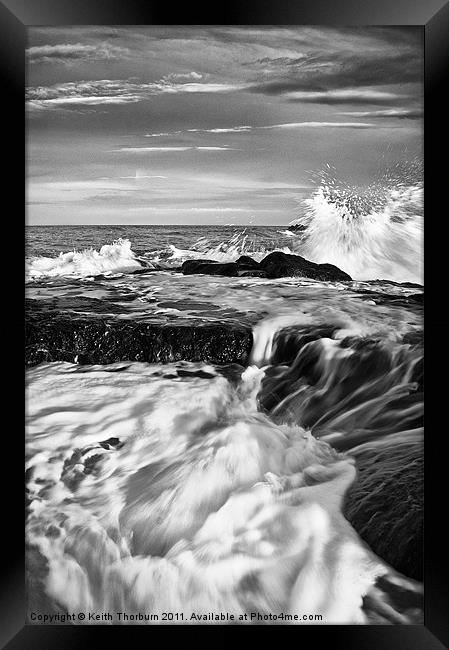 Dunbar Sea Waves Framed Print by Keith Thorburn EFIAP/b