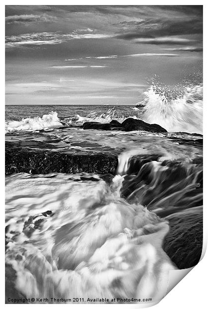 Dunbar Sea Waves Print by Keith Thorburn EFIAP/b