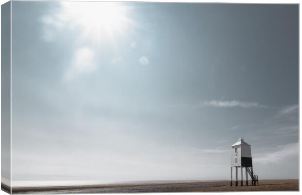 Burnham on Sea Lighthouse Canvas Print by Mark Jones