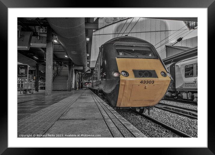 Cross Country High Speed Train Framed Mounted Print by Richard Perks