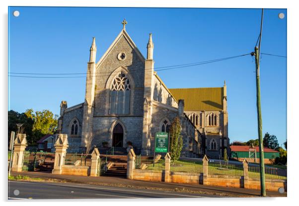 Toowoomba Catholic Cathedral of St Patrick Acrylic by Antonio Ribeiro