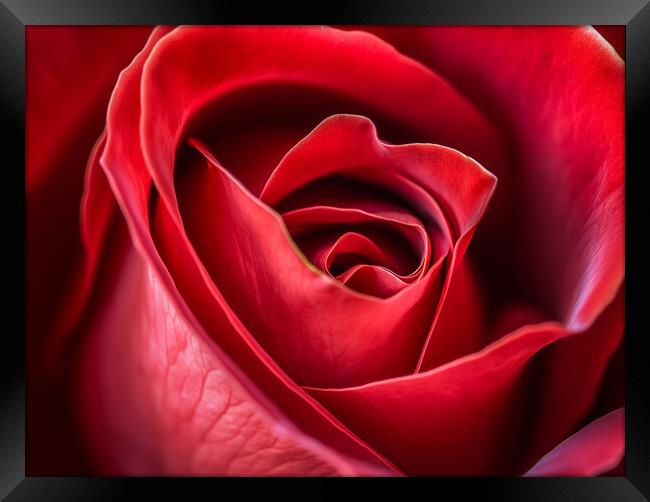 The Red Rose Framed Print by Steve Smith