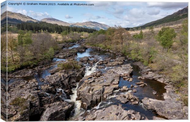 Falls of Orchy Canvas Print by Graham Moore