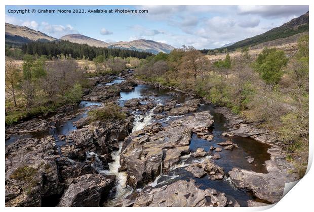Falls of Orchy Print by Graham Moore