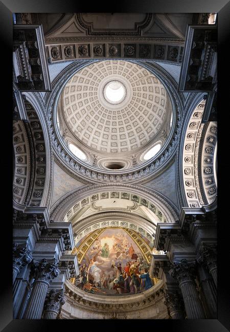 Santa Maria in Campitelli Dome and Apse Framed Print by Artur Bogacki