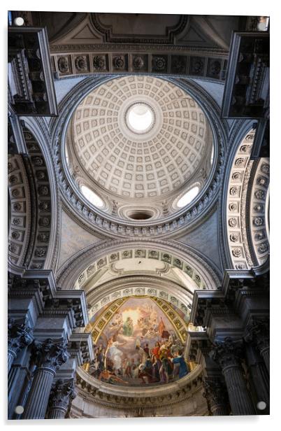 Santa Maria in Campitelli Dome and Apse Acrylic by Artur Bogacki