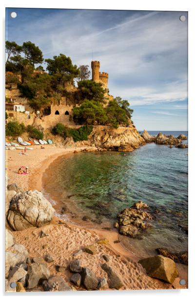 Lloret de Mar on Costa Brava in Spain Acrylic by Artur Bogacki