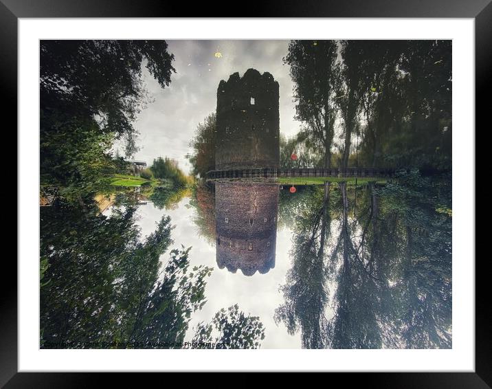 Castle Reflected in River Framed Mounted Print by Chris Spalton