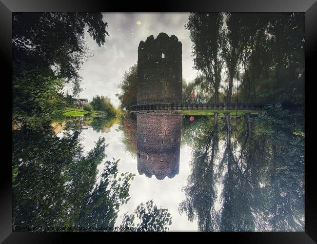 Castle Reflected in River Framed Print by Chris Spalton