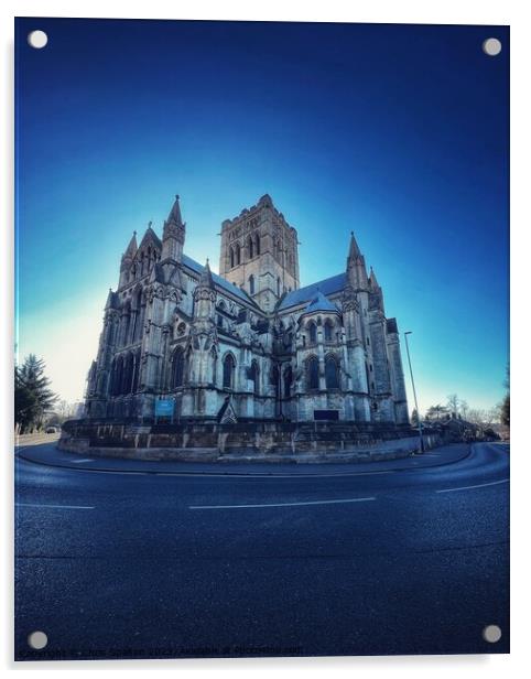 Norwich Roman Catholic Cathedral Acrylic by Chris Spalton