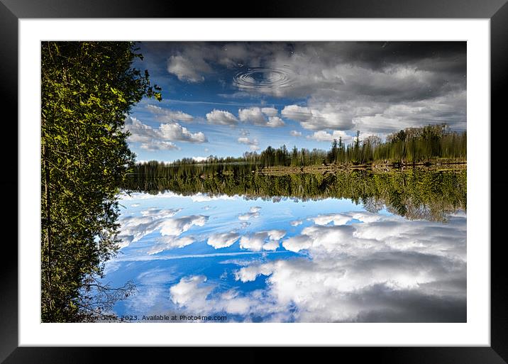 "Ethereal Reflections: A Captivating Glimpse" Framed Mounted Print by Ken Oliver
