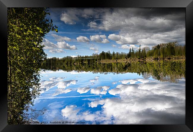 "Ethereal Reflections: A Captivating Glimpse" Framed Print by Ken Oliver