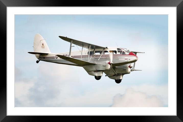 Dragon Rapide Framed Mounted Print by Kevin Howchin
