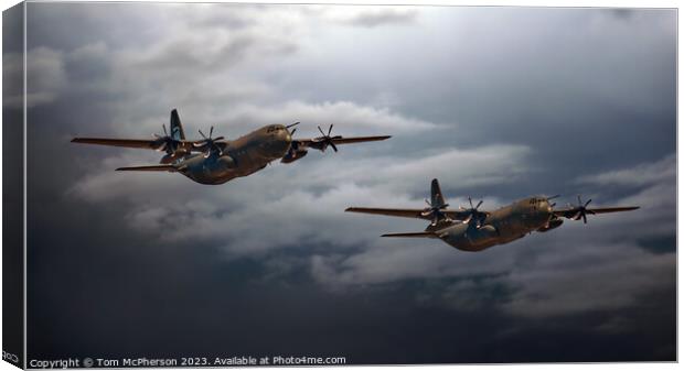 The Mighty Hercules C-130 Canvas Print by Tom McPherson