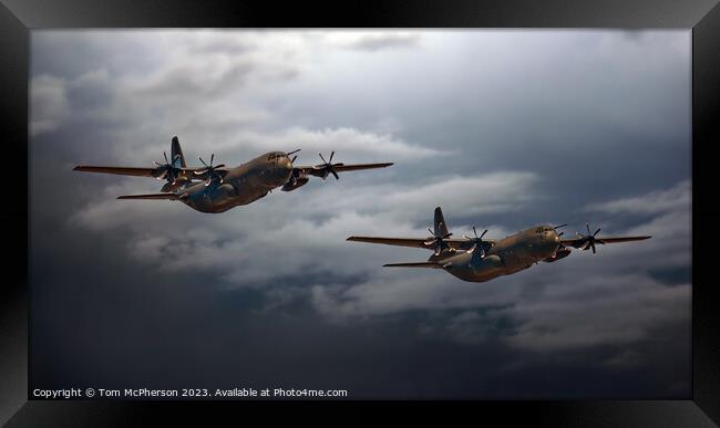 The Mighty Hercules C-130 Framed Print by Tom McPherson