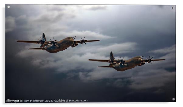 The Mighty Hercules C-130 Acrylic by Tom McPherson