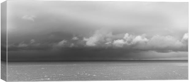 Low Clouds over the Sea at Morwenstowe, Devon, UK Canvas Print by Kevin Howchin