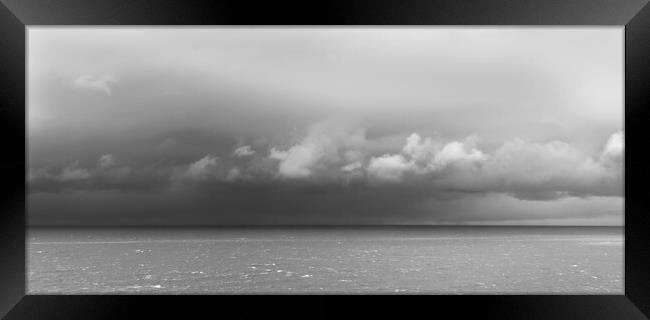 Low Clouds over the Sea at Morwenstowe, Devon, UK Framed Print by Kevin Howchin