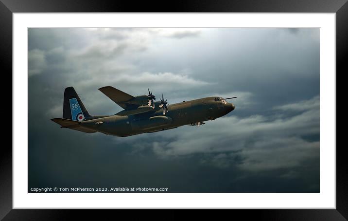 Mighty Hercules in Flight Framed Mounted Print by Tom McPherson