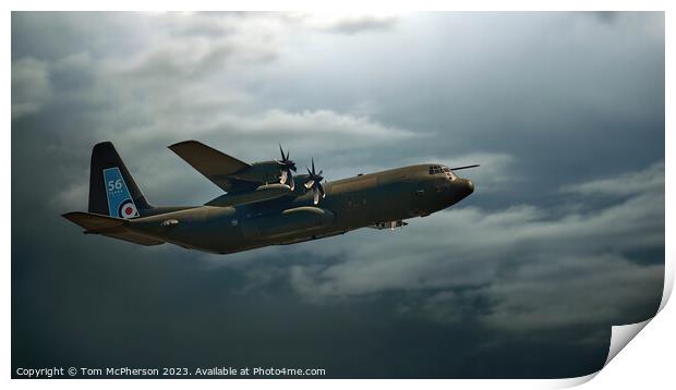 Mighty Hercules in Flight Print by Tom McPherson