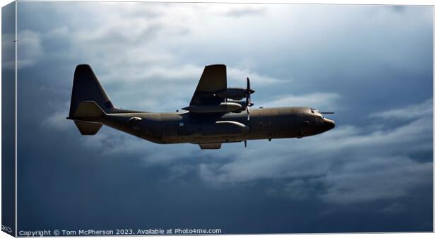 Farewell Flight of the Hercules C-130 Canvas Print by Tom McPherson