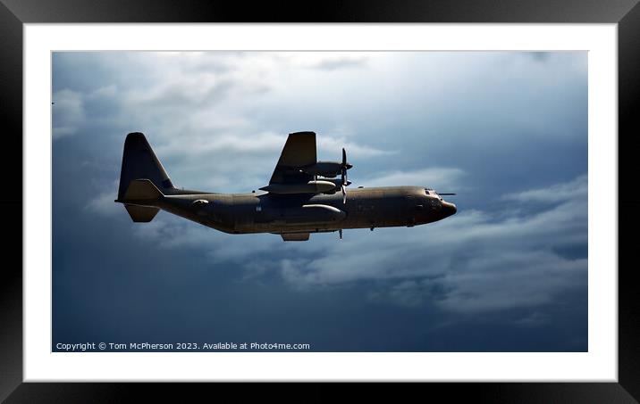 Farewell Flight of the Hercules C-130 Framed Mounted Print by Tom McPherson