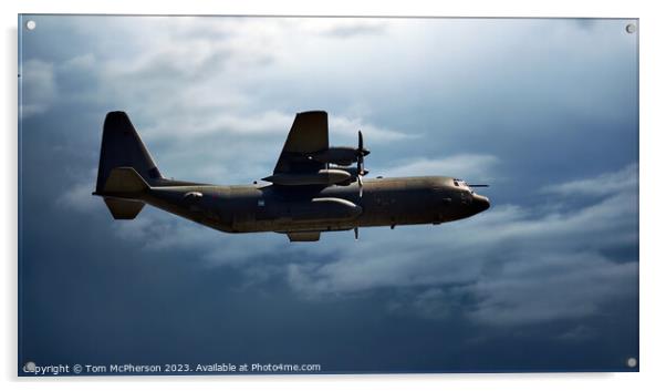 Farewell Flight of the Hercules C-130 Acrylic by Tom McPherson