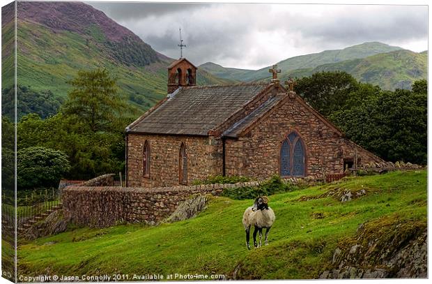 St James, Buttermere Canvas Print by Jason Connolly