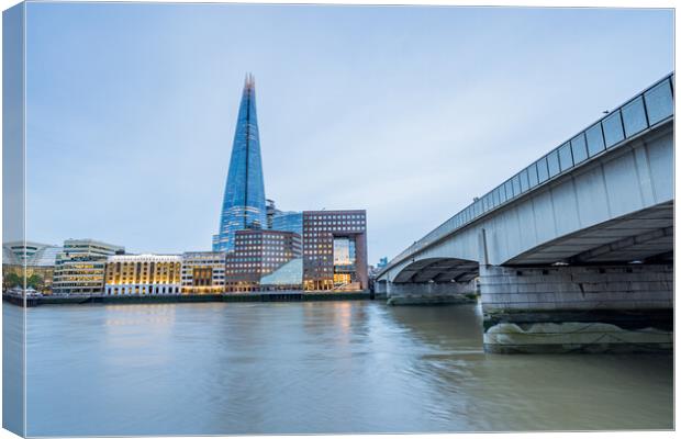 London Bridge leads towards The Shard Canvas Print by Jason Wells
