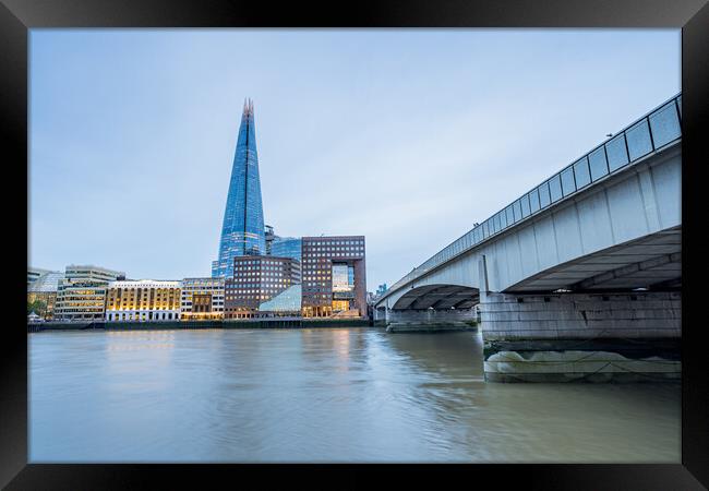 London Bridge leads towards The Shard Framed Print by Jason Wells