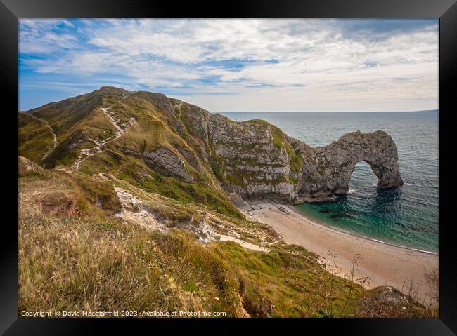 Durdle Door, Dorset Framed Print by David Macdiarmid