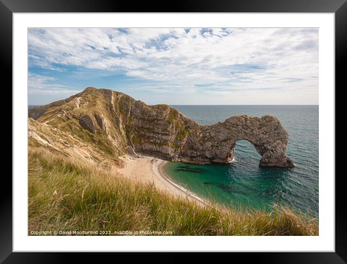 Durdle Door, Dorset Framed Mounted Print by David Macdiarmid