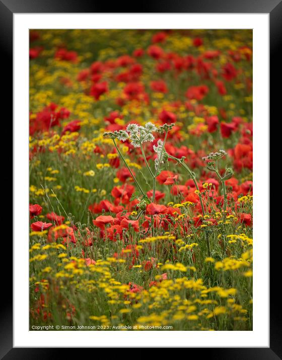 Outdoor field Framed Mounted Print by Simon Johnson