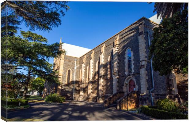 Toowoomba Anglican Cathedral of St Luke Canvas Print by Antonio Ribeiro